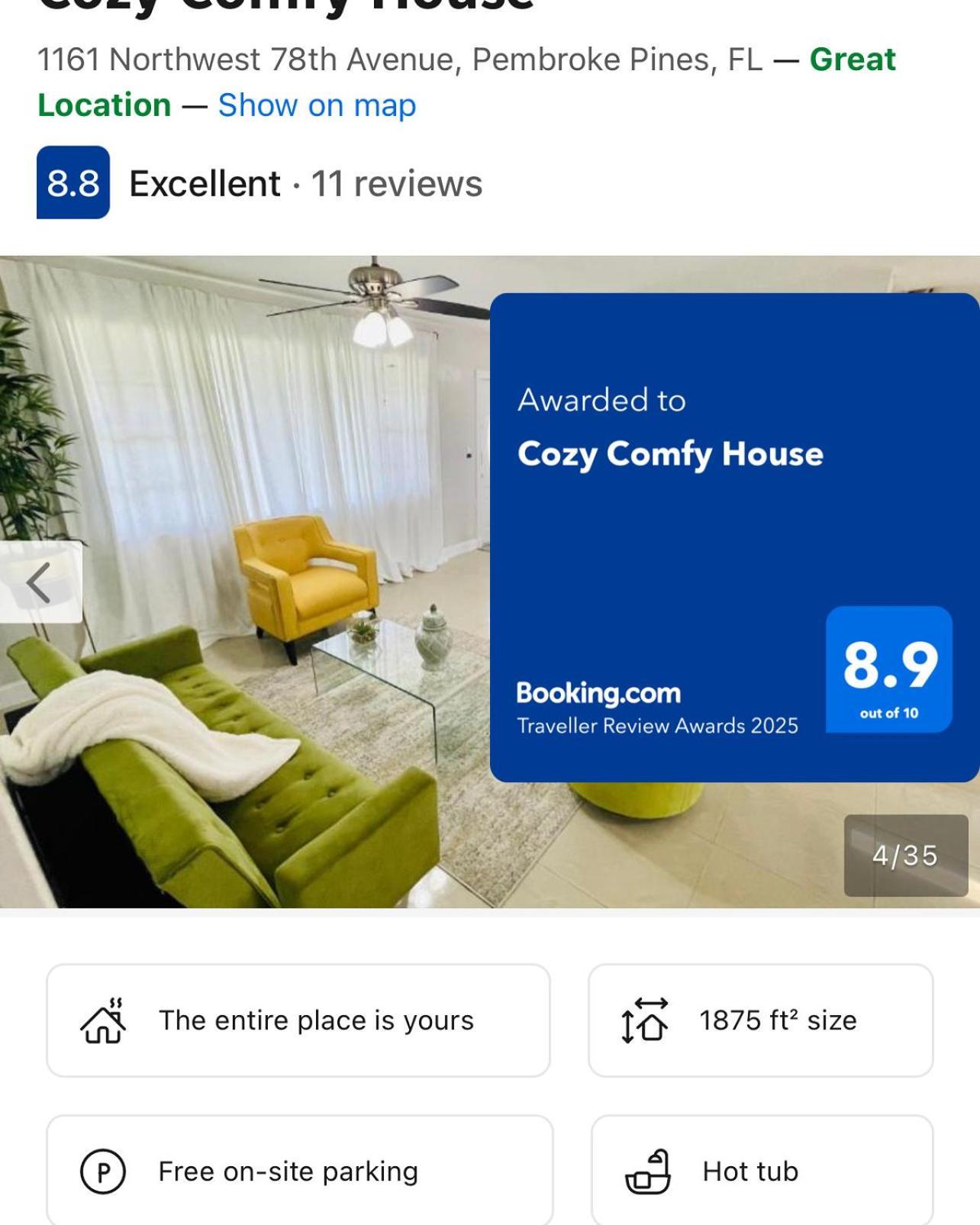 Cozy Comfy House Villa Пемброук Пайнс Екстериор снимка